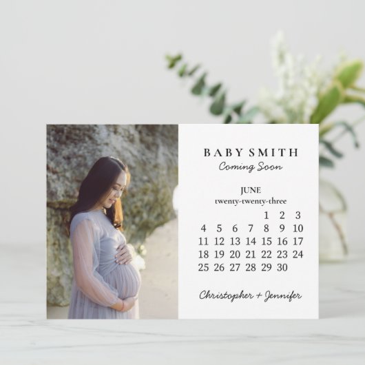 We verwachten Baby maand juni 2023 Agenda News Kaart (Staand voorkant)