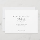 We verwachten Baby maand juni 2023 Agenda News Kaart (Achterkant)