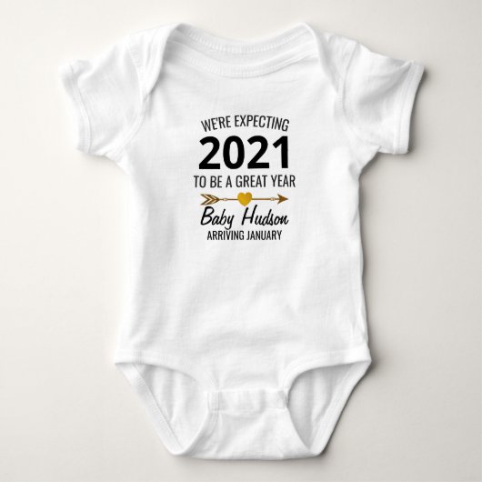 We Verwachten Baby Onthulling Romper (Voorkant)