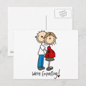 We verwachten Baby-overhemden en cadeaus Briefkaart (Voorkant / Achterkant)