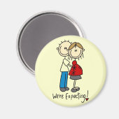 We verwachten Baby-overhemden en cadeaus Magneet (Voorkant / Achterkant)