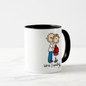 We verwachten Baby-overhemden en cadeaus Mok (Voorkant rechts)