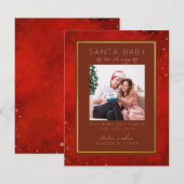 We verwachten Baby zwangerschapsaankondiging xmas Feestdagenkaart (Voorkant / Achterkant)