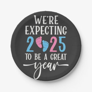 We verwachten dat 2025 een geweldig jaar wordt voo papieren bordje