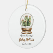 We verwachten dat Baby cactus ouders cadeau krijge Keramisch Ornament (Links)