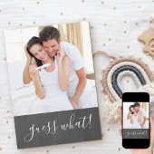 We verwachten dat Chalkboard Fotozwangerschap Aankondiging