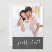 We verwachten dat Chalkboard Fotozwangerschap Aankondiging (Voorkant)