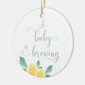 We verwachten dat een Baby gepersonaliseerd brouwt Keramisch Ornament (Links)