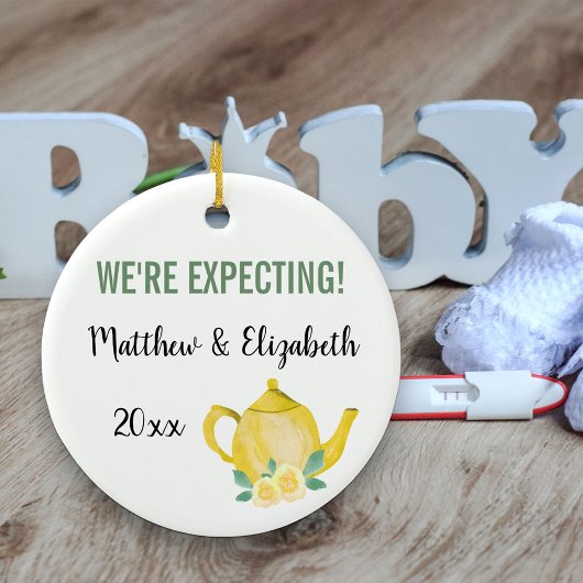 We verwachten dat een Baby gepersonaliseerd brouwt Keramisch Ornament