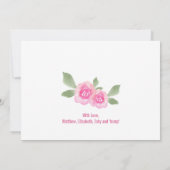 We verwachten dat een baby meisje zwanger wordt aankondiging (Achterkant)