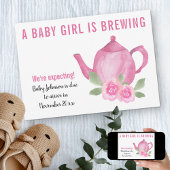 We verwachten dat een baby meisje zwanger wordt aankondiging