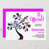 We verwachten dat het officieel Bloeiende Boom Roz Aankondiging (Voorkant / Achterkant)