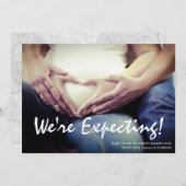 We verwachten een aankondiging van de Baby zwanger (Voorkant / Achterkant)