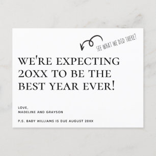 We verwachten een aankondiging van de zwangerschap