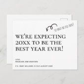 We verwachten een aankondiging van de zwangerschap (Voorkant / Achterkant)