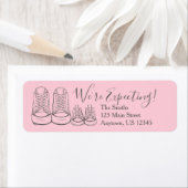 We verwachten een aankondiging van de zwangerschap etiket (Insitu)