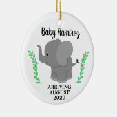 We verwachten een Baby-bekendmaking keramisch Orna Keramisch Ornament (Rechts)