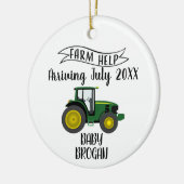 We verwachten een Baby-bekendmaking keramisch Orna Ornament (Links)