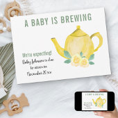 We Verwachten Een Baby is het Brouwen van Zwangers Aankondiging