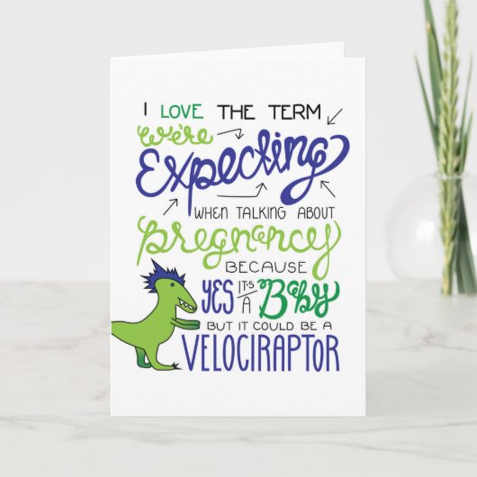 We verwachten een Baby, maar het kan een... Aankondiging (Voorkant)