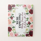 We verwachten een Baby uniek zwangerschaps- onthul Legpuzzel (Verticaal)