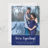 We verwachten een foto blauwe zwangerschap (Voorkant)