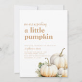 We verwachten een kleine pompoen uitnodiging (Voorkant)