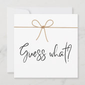 We verwachten een minimalistische zwangerschapsaan kaart (Voorkant)