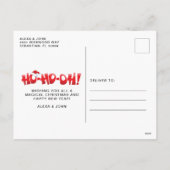 We verwachten een nieuwe baby met kerstmis feestdagenkaart (Achterkant)