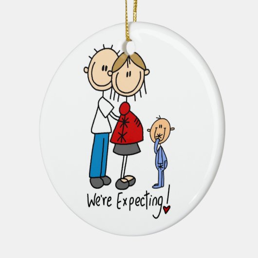 We verwachten een paar met Toddler Boy Ornament (Links)