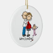We verwachten een paar met Toddler Girl Ornament (Rechts)