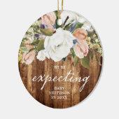 We verwachten een persoonlijke zwangerschap die ho keramisch ornament (Links)
