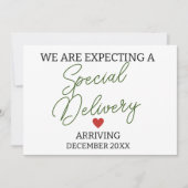 We verwachten een speciale zwangerschap bij de bev aankondiging (Voorkant)