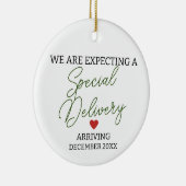 We verwachten een speciale zwangerschap bij de bev keramisch ornament (Rechts)