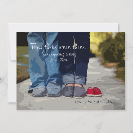 We verwachten een zwangerschapsaankondiging aankondiging (Voorkant)