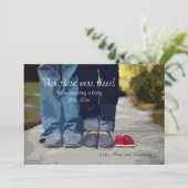 We verwachten een zwangerschapsaankondiging aankondiging (Staand voorkant)