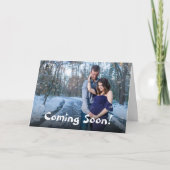 We verwachten Foto Modern Aankondiging (Voorkant)