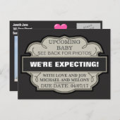 We verwachten het! Aankondiging op maat (Voorkant / Achterkant)