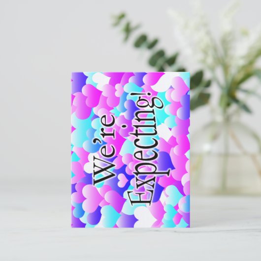 We verwachten het! briefkaart (Staand voorkant)