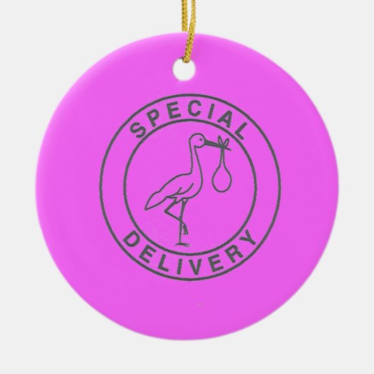 We verwachten het! keramisch ornament (Voorkant)