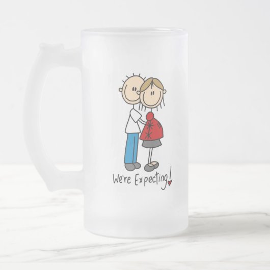 We verwachten het! Zwangere muis Figuur Mok (Links)