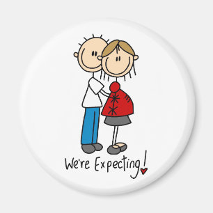 We verwachten het! Zwangere muis Magneet