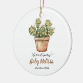 We verwachten kerst van Baby Keramisch Ornament (Links)