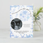 We verwachten kleine Snowflakes 2 Foto van Santa F Aankondiging (Staand voorkant)