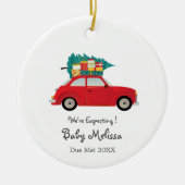 We verwachten ouderenversiering keramisch ornament (Voorkant)