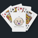 We verwachten pokerkaarten<br><div class="desc">Maak een schattige babybib voor een douchecadeau.</div>