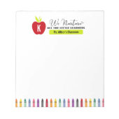 We verzorgen alle kleine lerarendocenten notitieblok (Voorkant)