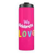 we vierden de liefdespijlerkaars thermosbeker (Voorkant)