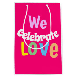 WE vieren de Tent-ronde van de Liefde Handje Tent Medium Cadeauzakje