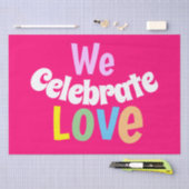 WE vieren de Tent-ronde van de Liefde Handje Tent Tissuepapier (Craft)